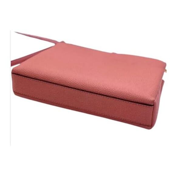 NWT Michael Kors Women Trisha Medium Pebbled Leather Crossbody Bag ,Pink -OS - Picture 5 of 5